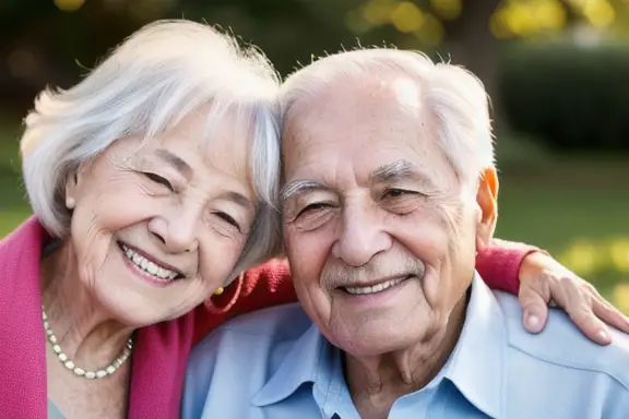 Elderly couple enjoying retirement