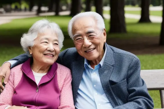 Elderly couple enjoying retirement